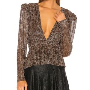 Sabina Musayev Samantha Blouse in Bronze